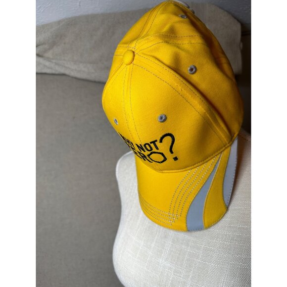 Hat Why Not Zero? Russell Westbrook Basketball Slogan Yellow Cap America Flames - Picture 2 of 7